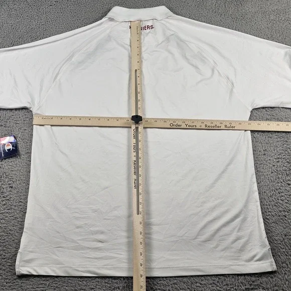 Indiana Hoosiers Shirt Mens Large White NCAA Basketball Polo Stretch Champion - Picture 12 of 14